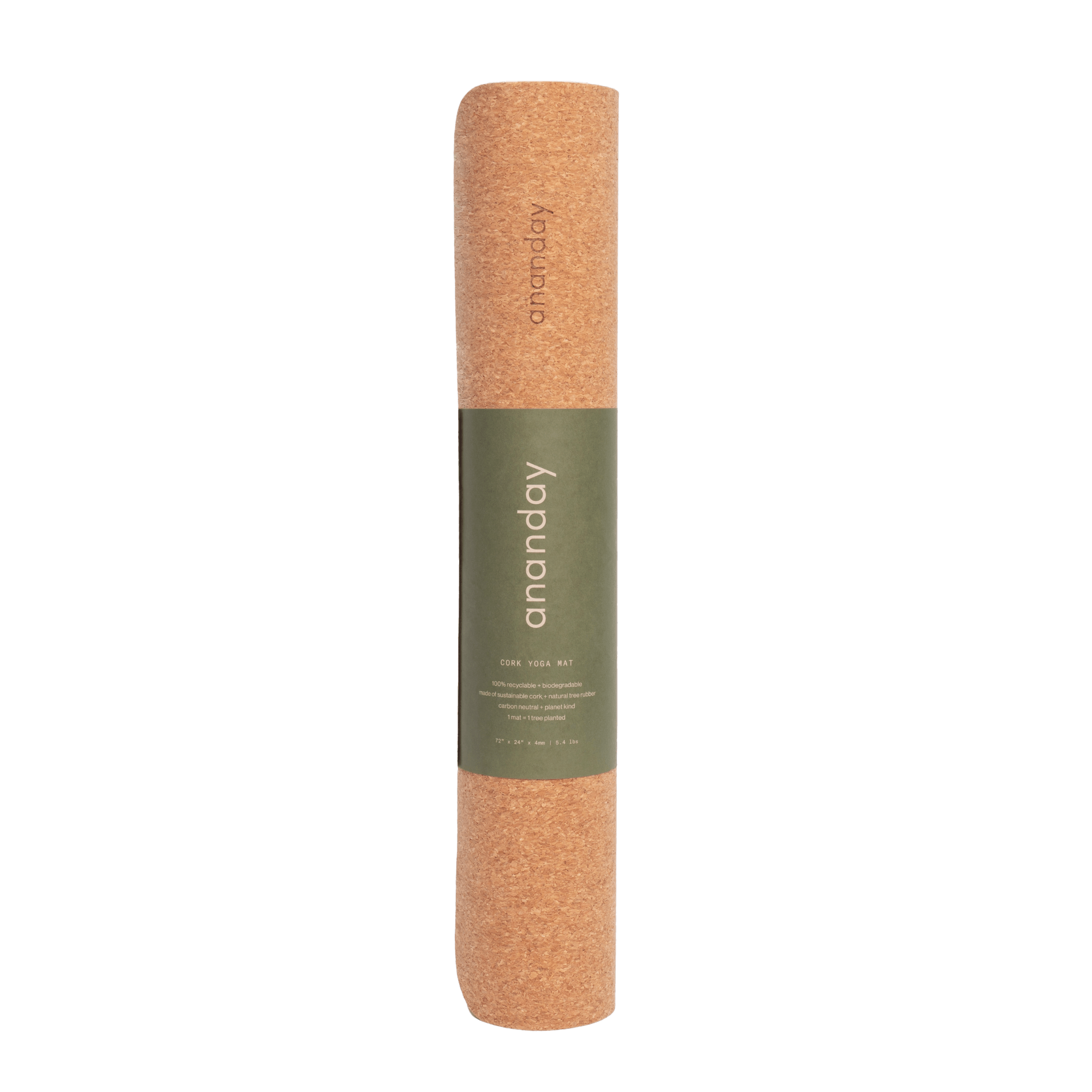 Ananday Cork Yoga Mat - Reprise Activewear