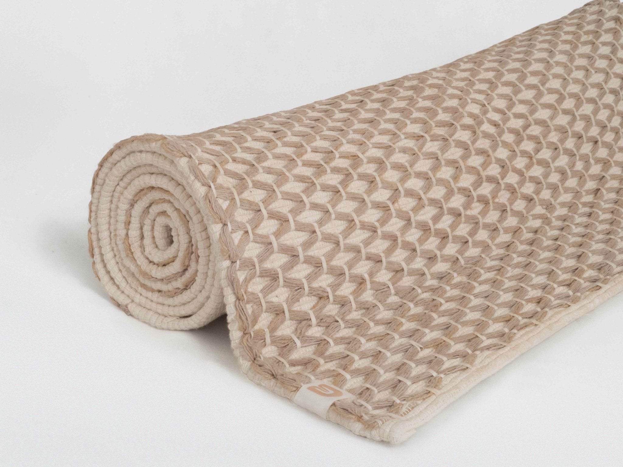 Diamond Yoga Mat - Clay & Cream 7mm - Reprise Activewear