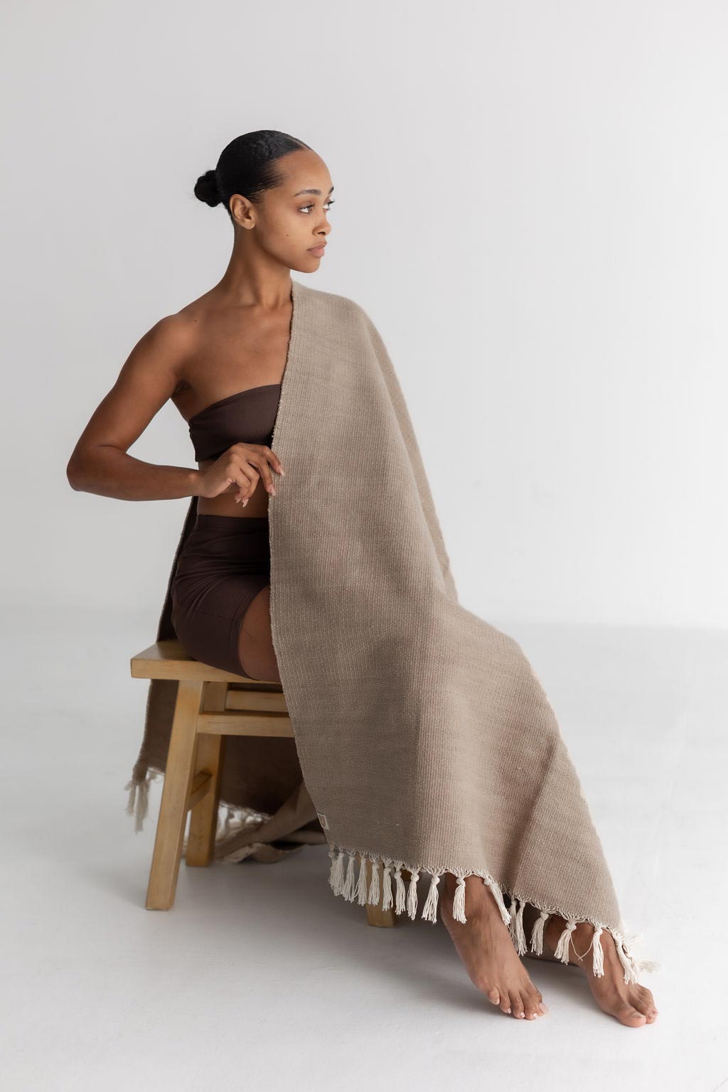 Organic Cotton Yoga Blanket - Naturally Dyed - Reprise Activewear