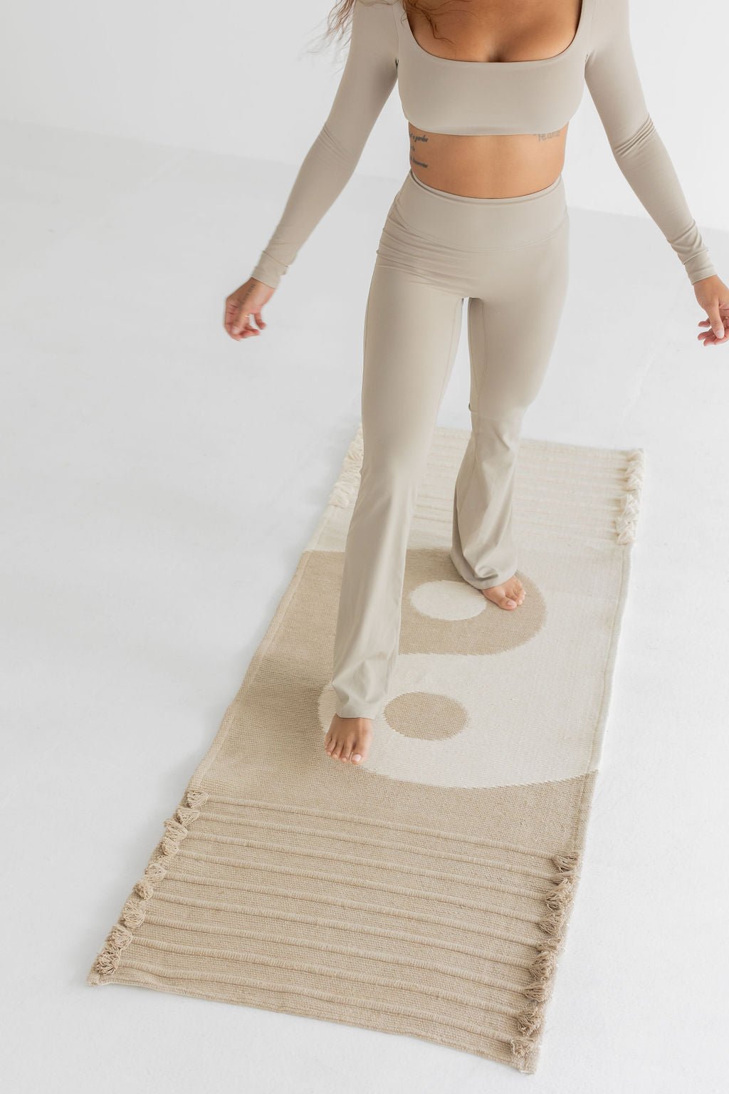 Yin - Yang Clay - Naturally Dyed Herbal Yoga Mat 7mm by okoliving - Reprise Activewear
