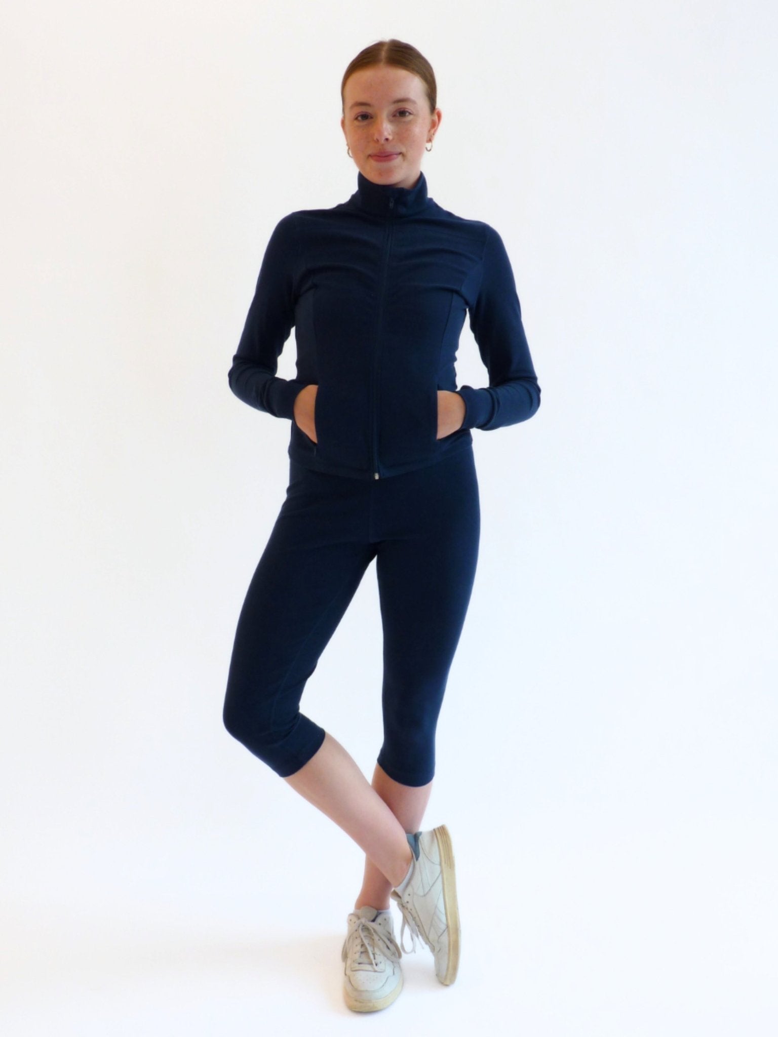 Zip Up + Tank + Crop Leggings - Reprise Activewear