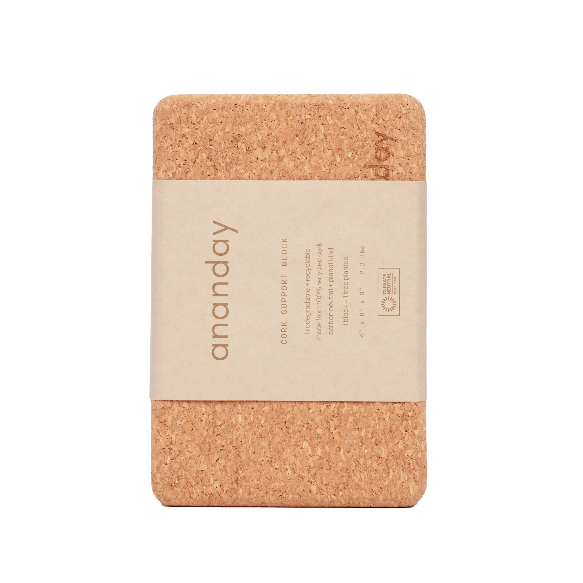 Cork Yoga Block - Reprise Activewear