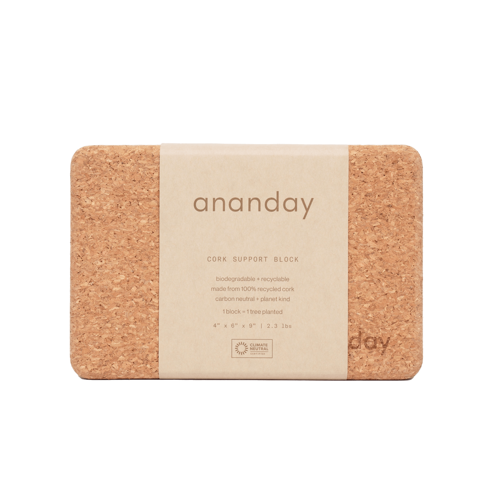 Cork Yoga Block - Reprise Activewear