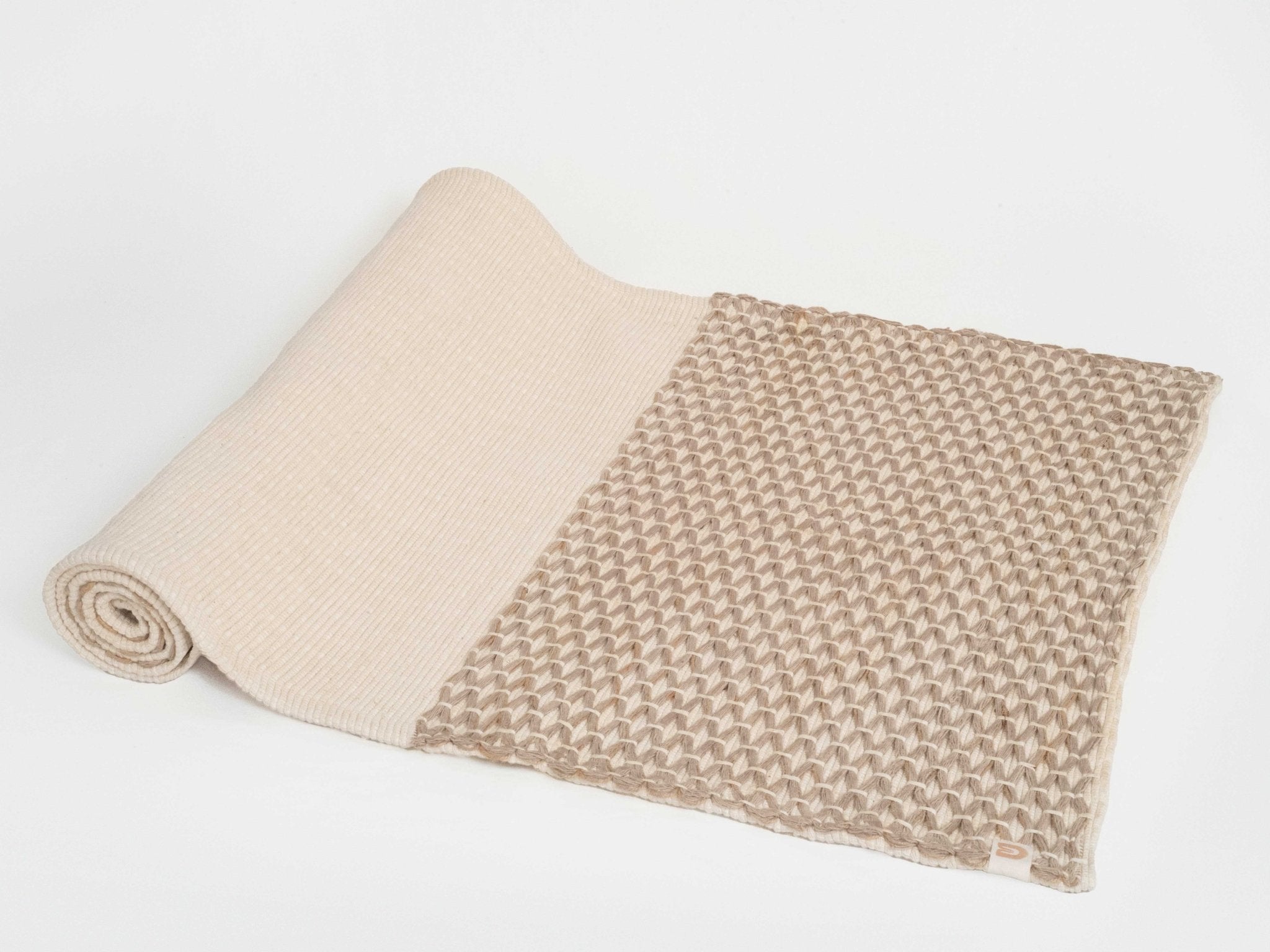 Diamond Yoga Mat - Clay & Cream 7mm - Reprise Activewear