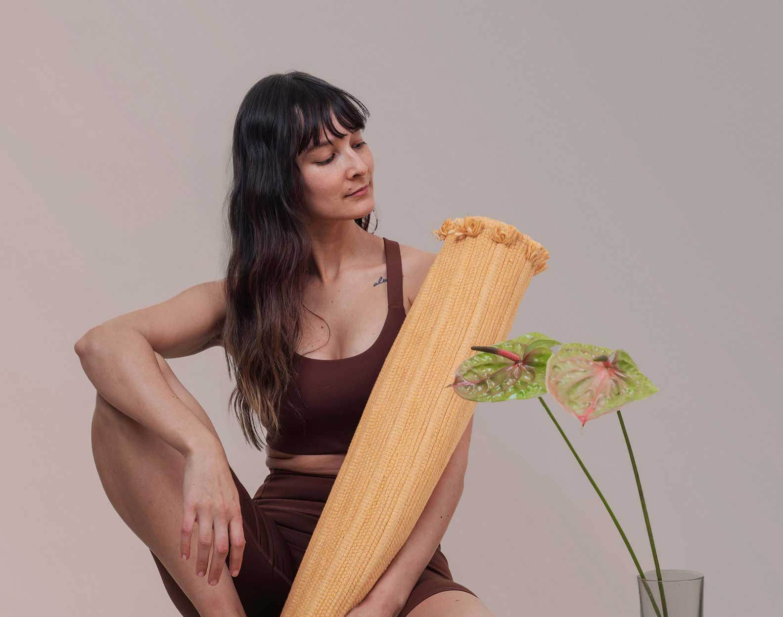 Sunstone - Naturally Dyed Herbal Yoga Mat - Reprise Activewear