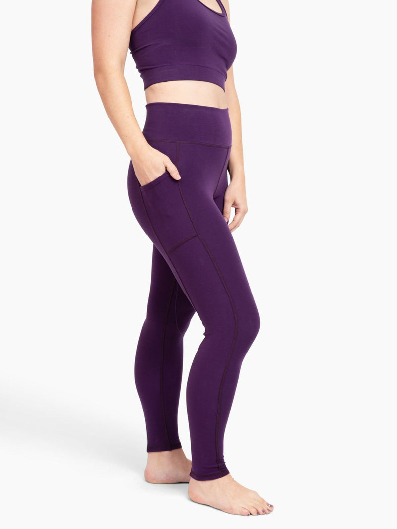 Sage Collective Leggings Womens Medium Purple High Waist Gym Yoga
